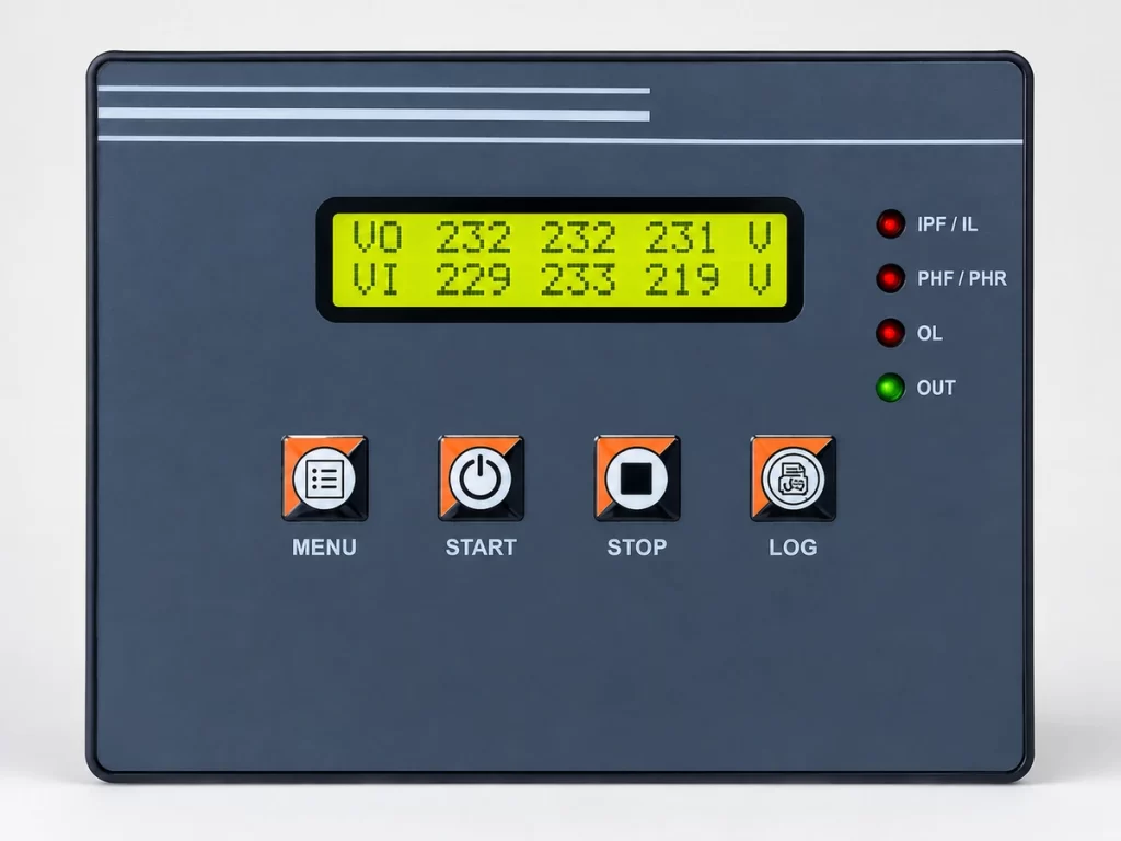 Servo stabilizer technical configuration and controls